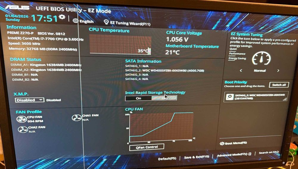 Комп’ютер, системний блок  i7 7700 / GTX 1080 Ti / 32 ГБ / 4 ТБ