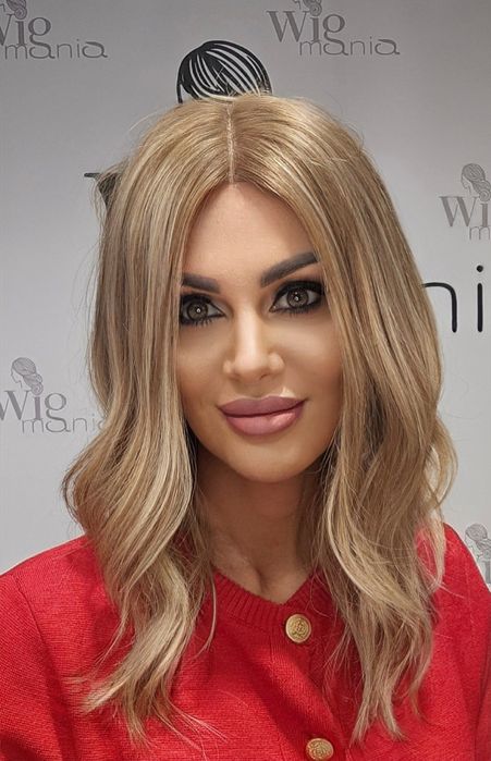 Peruka medyczna włos europejski pasemkablond