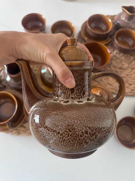 Zestaw ceramiczny „Niebieski Domek” 25 elementów zakład Mirostowice