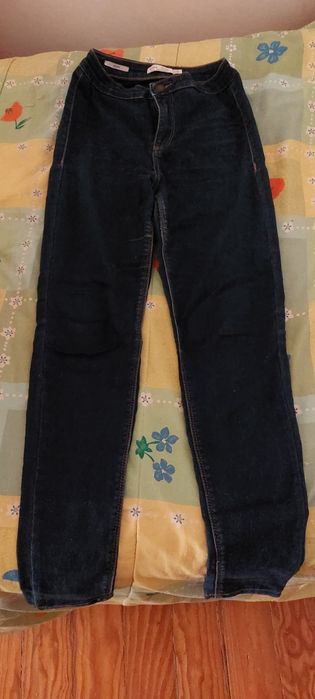 Jeggins Azuis Escuras Bershka