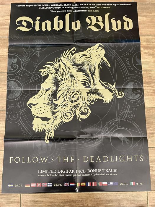 Poster Diablo Blvd - Follow the Deadlights - Original Nuclear Blast