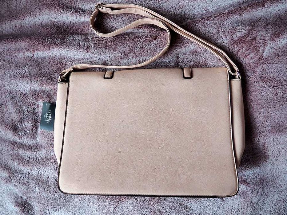 Torba listonoszka nowa jasny pudrowy róż House