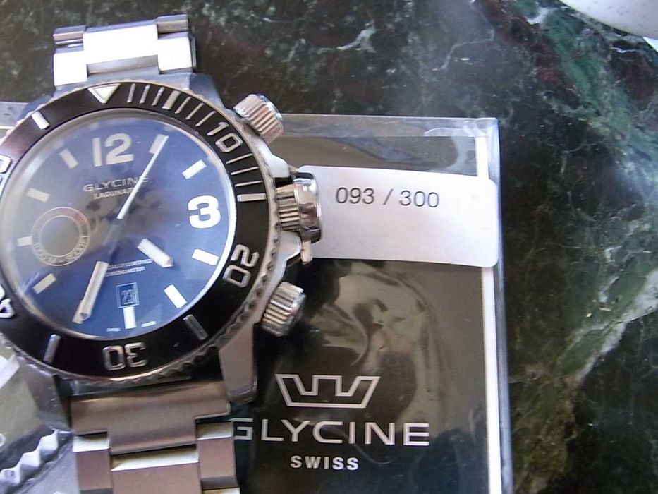 Glycine Lagunare 1000m nurek,automat 46mm.Komplet jak nowy ! TOP !