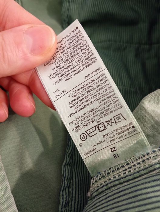 Spodnie bawełniane 7/8 rozm 46 Gap