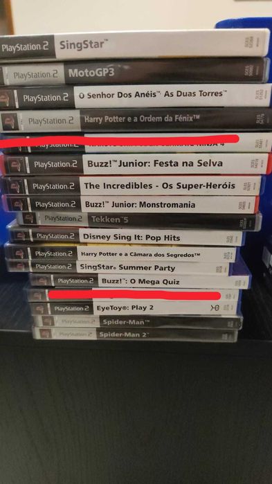 PS2 Slim + jogos + cabos