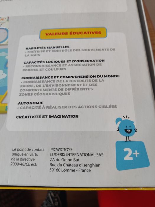 Jogo educativo, formas e cores, Picwik Toys