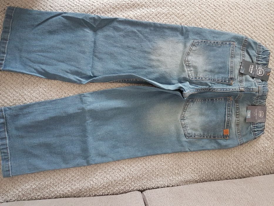 Nowe spodnie jeans chłopiec 128 Smyk Cool Club regulacja gumkka