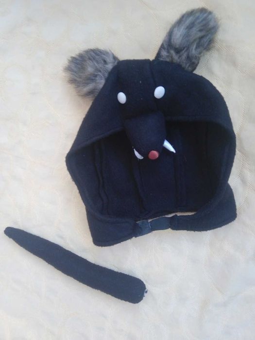 Fantasia de lobo (apenas cabeça e cauda)