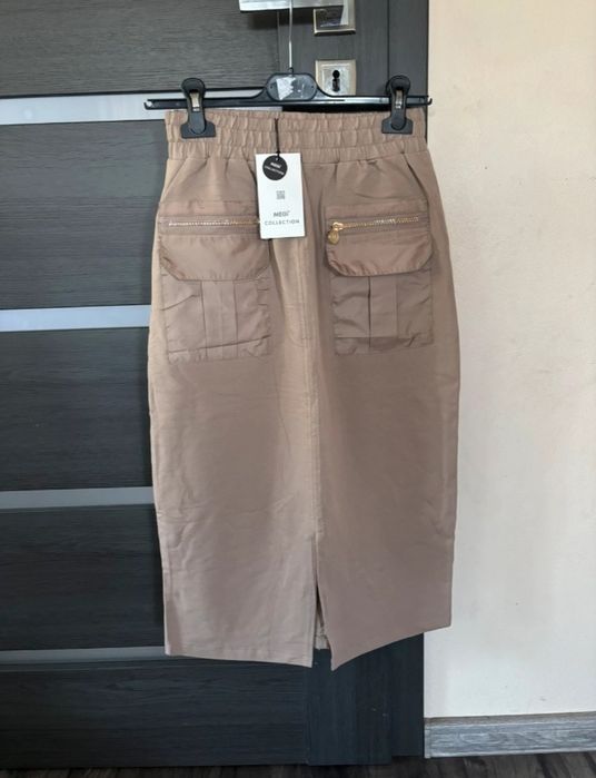 Spódnica długa kieszenie SM