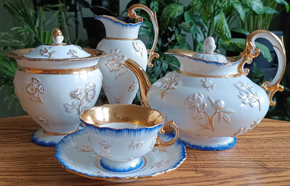 Porcelanowy serwis do herbaty – Królewska Miśnia