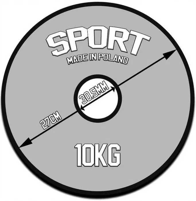 Obciążenie żeliwne zestaw 20kg 2 talerze po 10kg 30mm