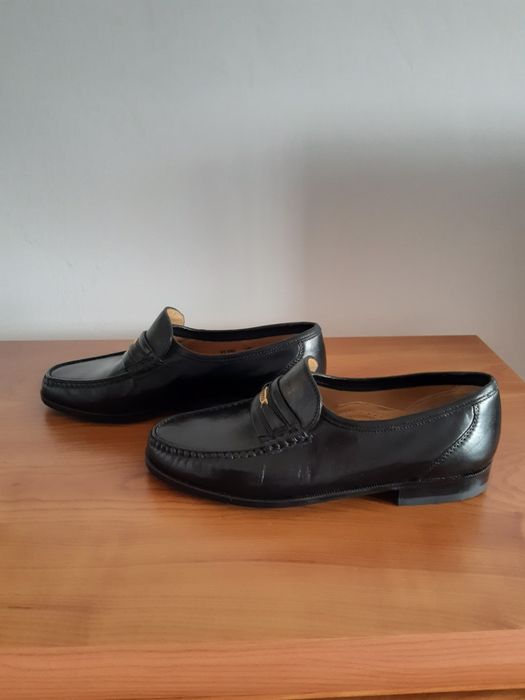 Czarne mokasyny Bally