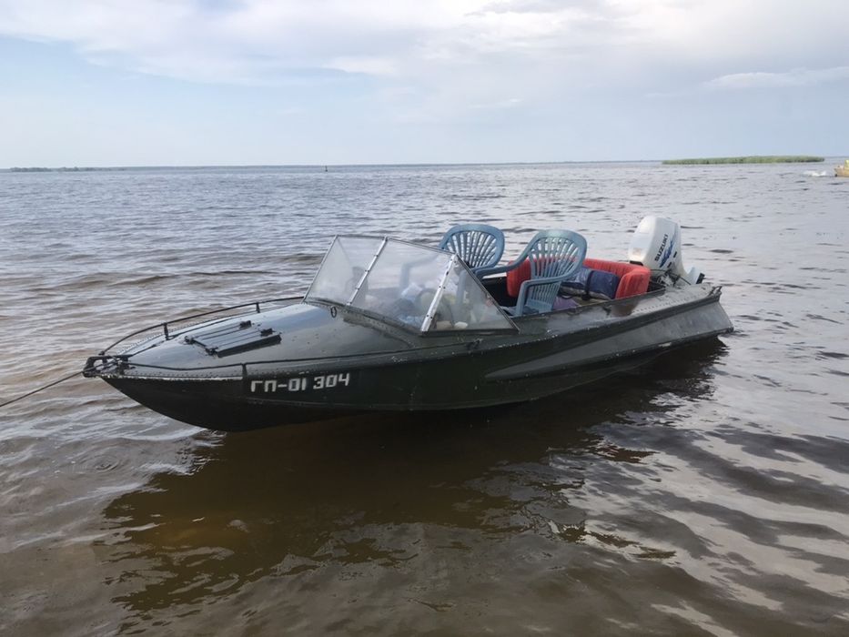 Лодка "Обь" с двигателем Suzuki 15лс