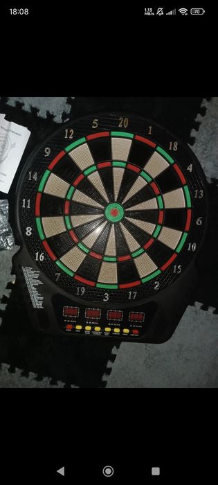 Gra dart, jak nowa , tarcza baterie lub prąd, lotki, instrukcja