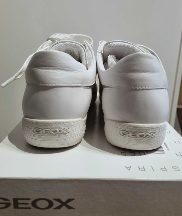 Geox D myria C NOWE białe sneakersy 38 skóra naturalna