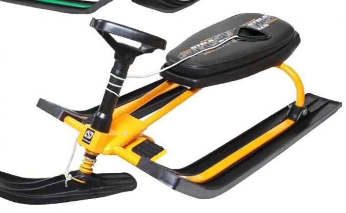 Санки Снігокат «Аргамак» СРСР, оригінал, вінтаж, металевий, помаранчев