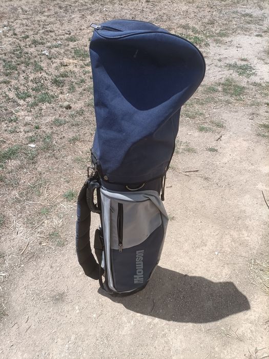 Saco de golfe e tacos esquerdo