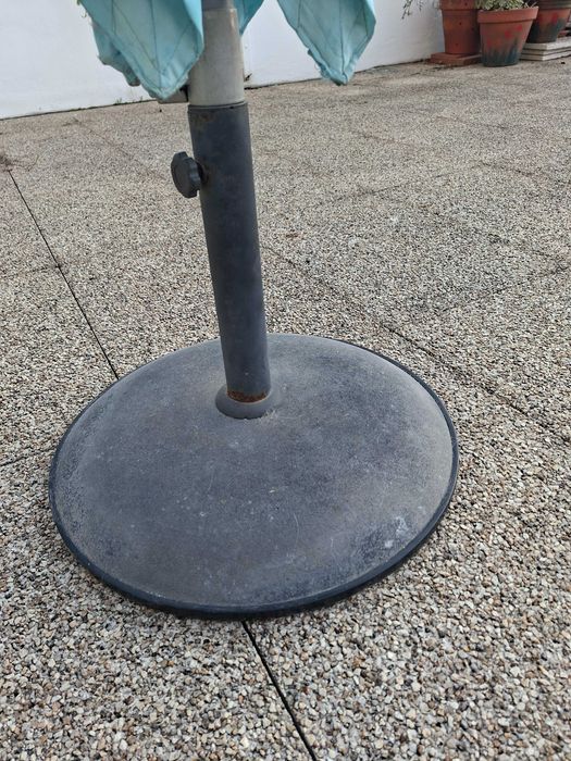Guarda-sol grande de jardim/terraço com base
