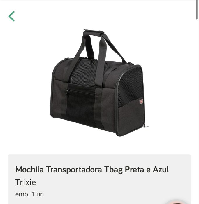 Mochila transportadora animal