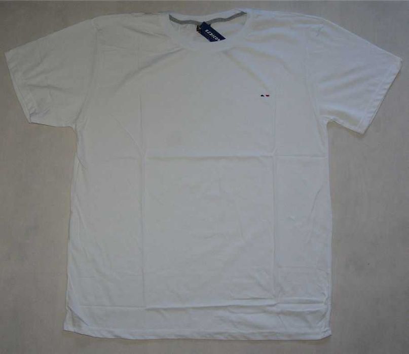 Koszulka męska T-SHIRT duża turecka 3XL szer.126 cm BIAŁA podkoszulka