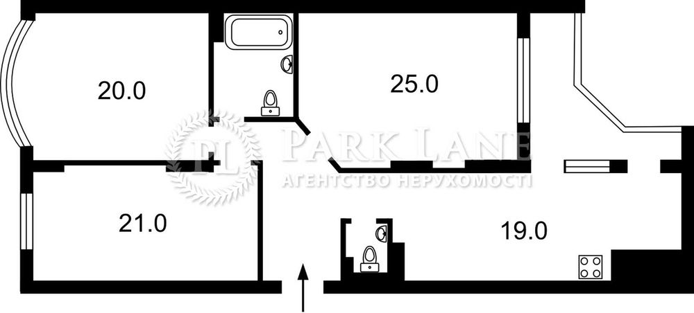 3-rooms apartment apartment by the address (area 118 m²) - Atlanta.ua - photo 2