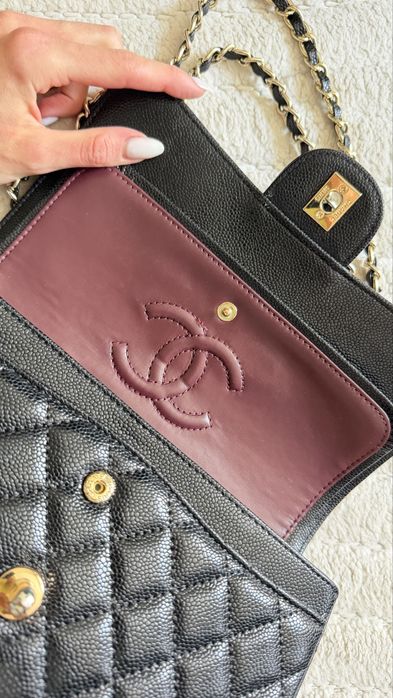 Torebka chanel black classic flop