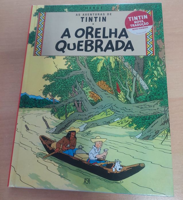 Livro Tintim" A orelha  quebrada.