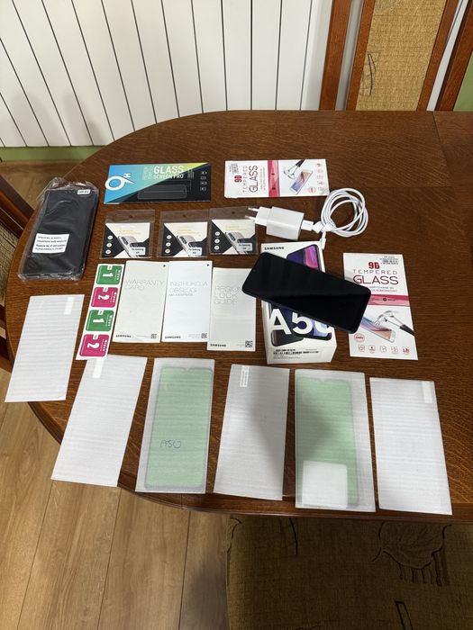 Telefon Smartfon Samsung A50 Zestaw Pudelko Ladowarka Kabel Usb C