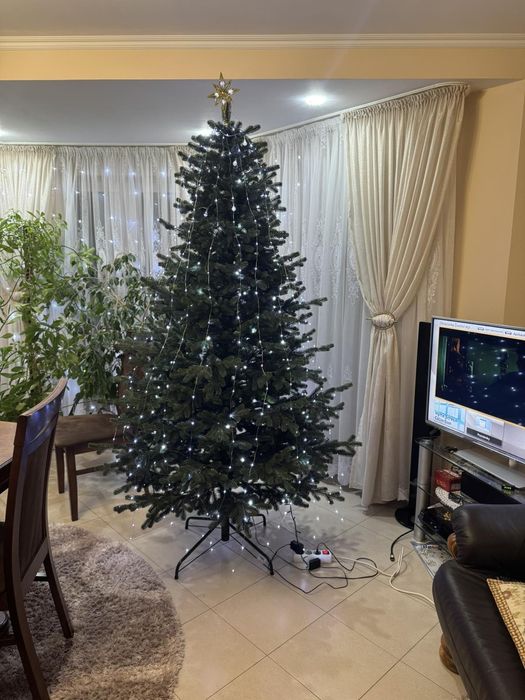 Віденська зелена 2,1 м  штучна лита ялинка преміум якості Сіга Груп