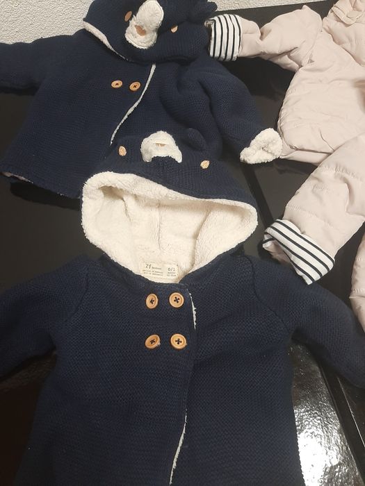 Quispos e casacos malha bebé gémeos 0-12meses