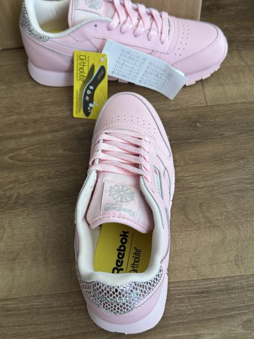 Buty Damskie Reebok Classic Leather Rozmiar 36.5 -23.5 cm Różowe NOWE