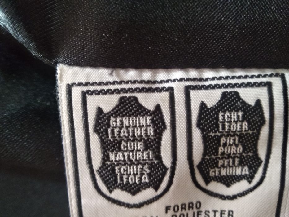 Casaco em pele genuína