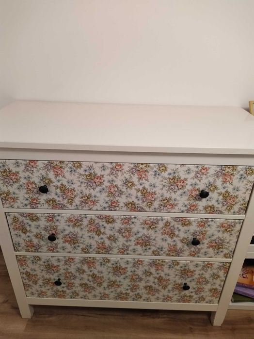 Cómoda Hemnes 3 gavetas branca, 108x96 cm