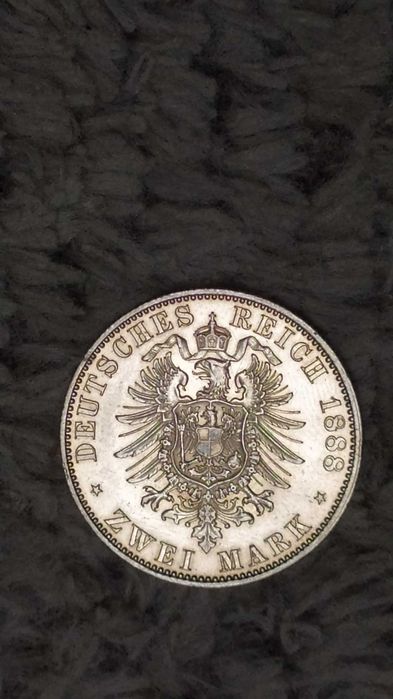 Cesarstwo Niemieckie 2 marki 1888 (rzadsza)