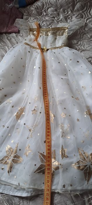 Платье для деаочки от 2-4 лет снегурочки снежинки Принцессы