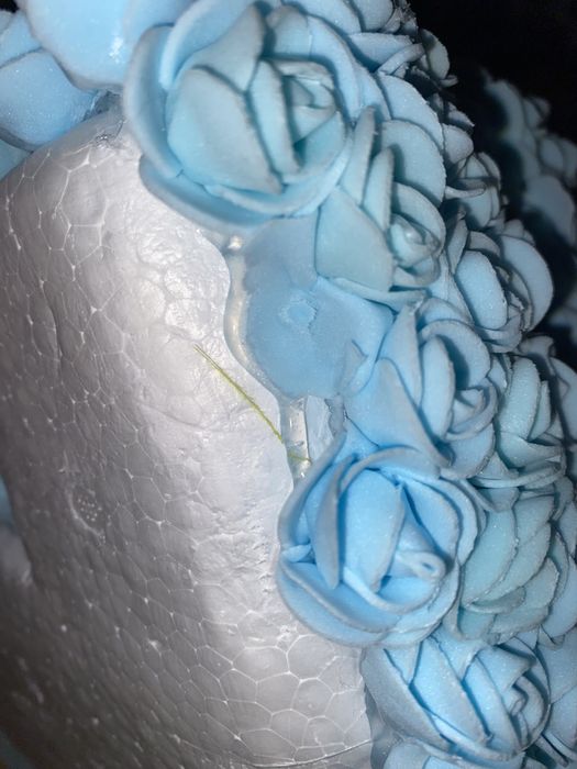 Miś Z Kwiatów Niebieski