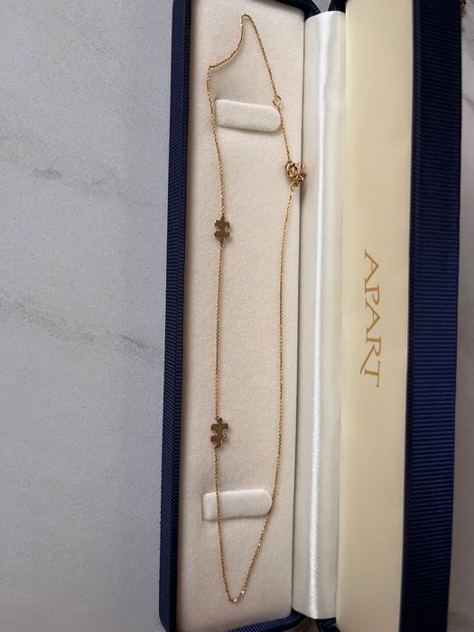 Naszyjnik złoty z diamentem Apart