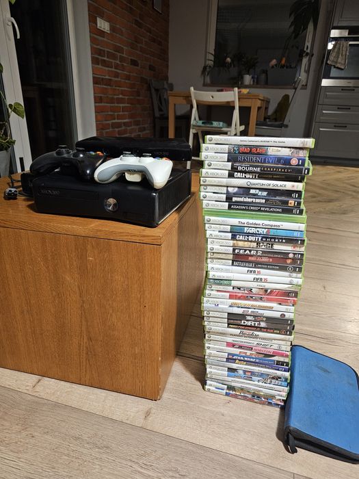 Xbox 360 slim 500 gb kinect 48 gier