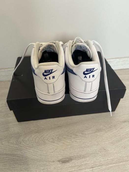 Air force 1 ’07 lv8 white royal blue męskie 42.5 biały niebieski