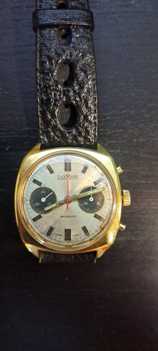 Relógio cronógrafo mecânico Domar.