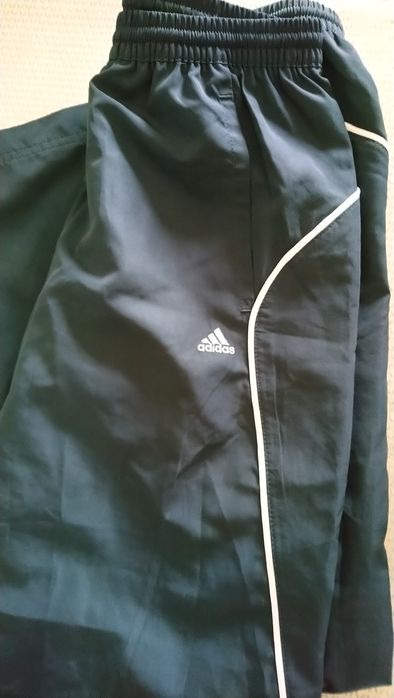 Spodnie Adidas 152 ciemny szary clima cool