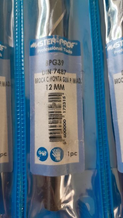 Brocas NOVAS 9mm com ponta guia para madeira MASTER-PROF