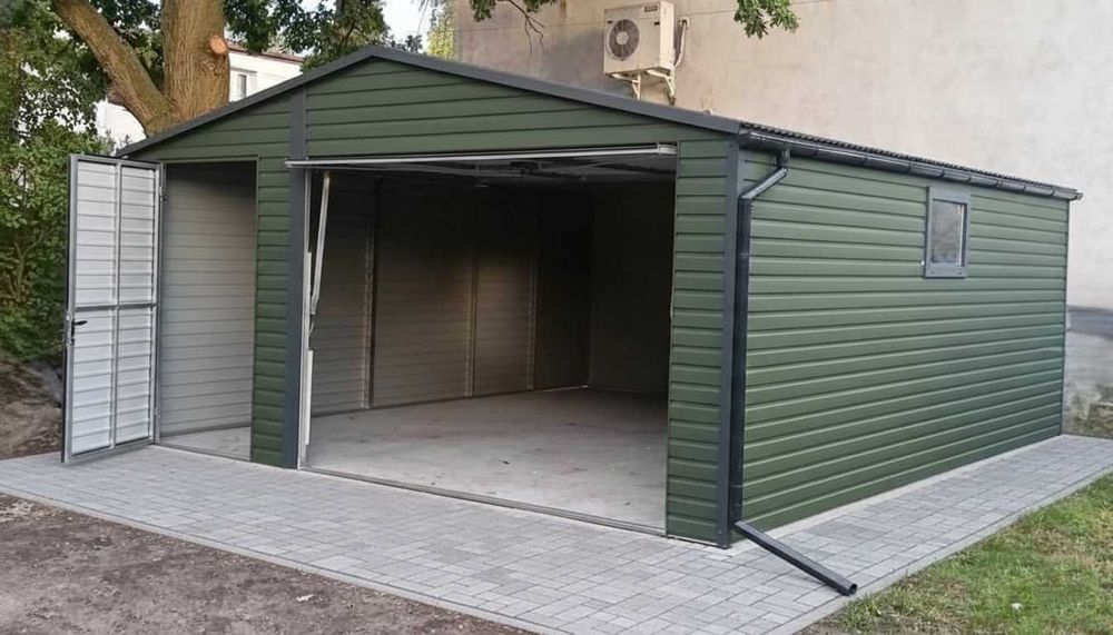 Garaż Blaszany Drewnopodobny 4x5 4x6 WZMOCNIONY PRODUCENT