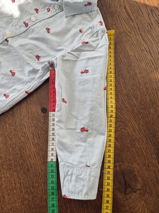 Koszula chłopięca h&m 104 wóz strażacki