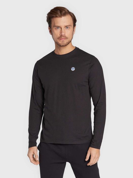 Лонгсліви North Sails Longsleeve 692813 Чорний Regular Fit