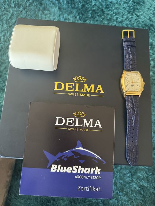 Vendo Delma Chronograph em ouro 18 quilates ou troco por Rolex.