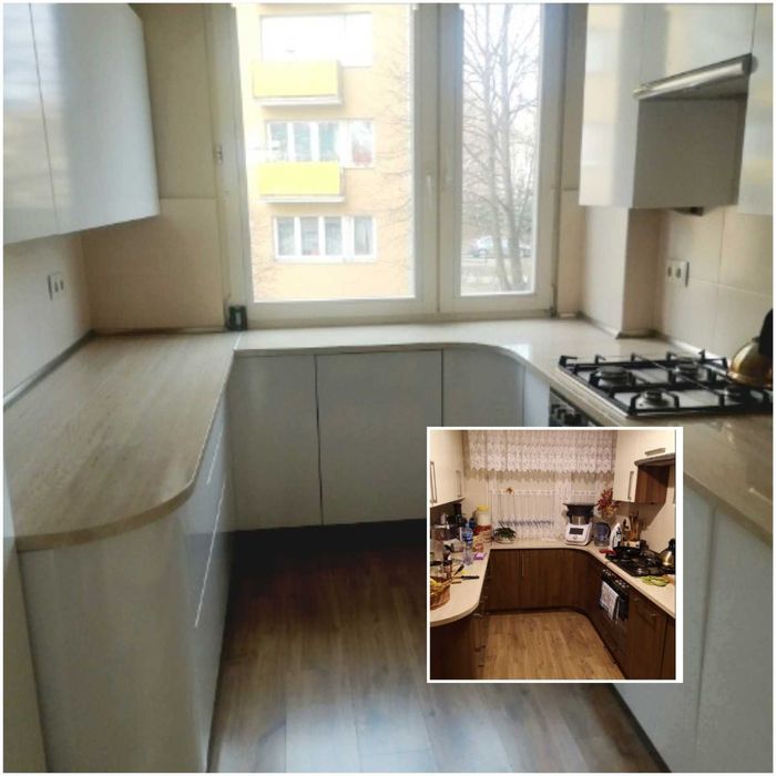 Oklejanie mebli, frontów, szyb i balustrad, odświeżanie