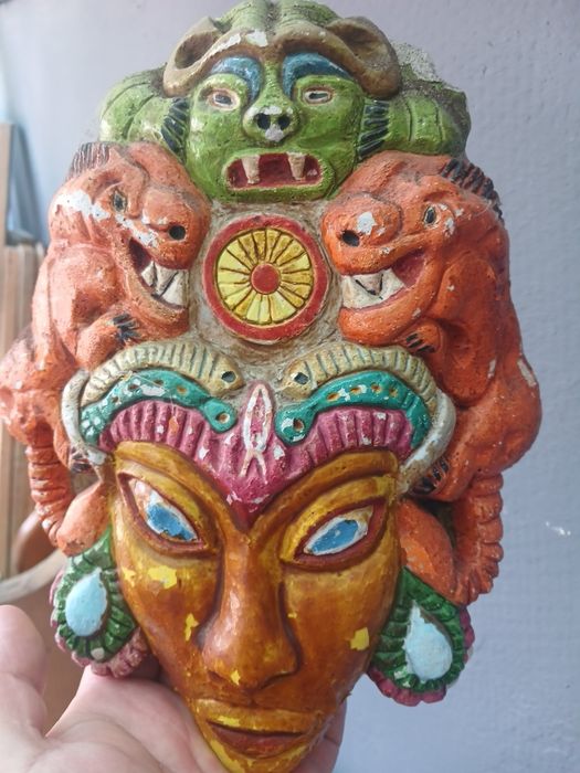Маска гіпсова.Монголія.