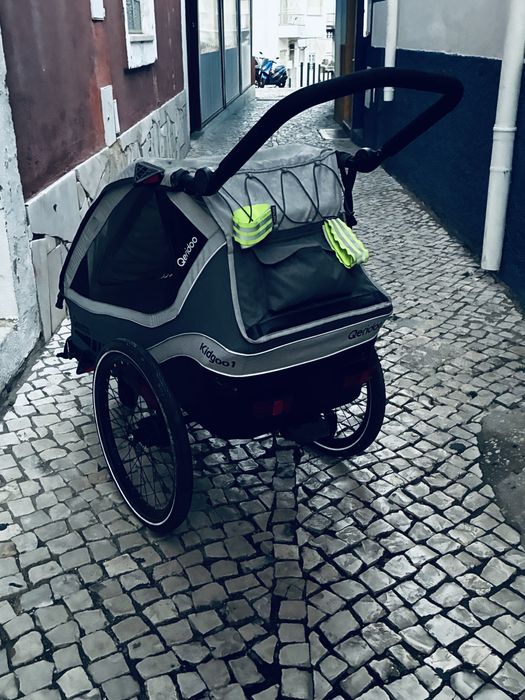 Carinho de bebe apoio de bicicleta