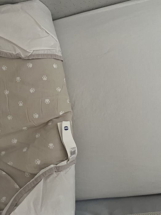 Next2me Chicco completo com edredon e kit lencol
